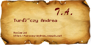 Turóczy Andrea névjegykártya